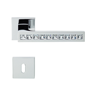 Reflex Door Handle on rose - Polished C